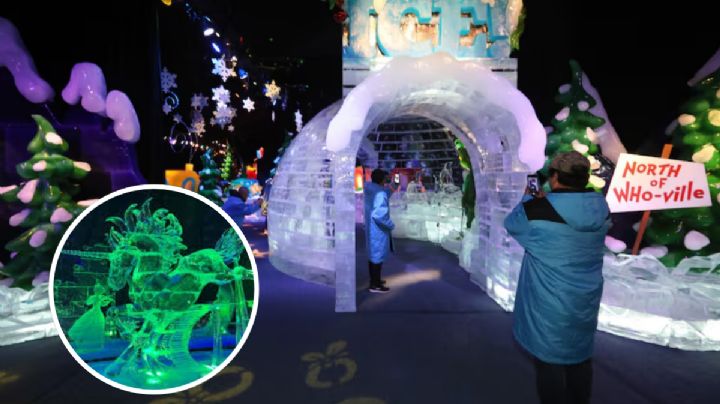 Llegó el invierno y con ello las esculturas de hielo; esta ciudad de Texas exhibe asombrosas figuras