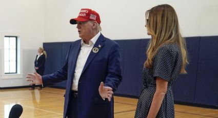 Elecciones Estados Unidos 2024: vota Donald Trump en Florida; fue acompañado por Melania