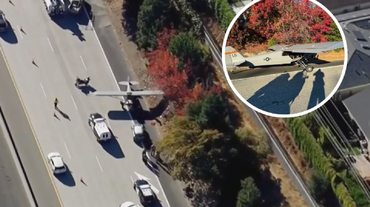 Avioneta aterriza de emergencia en plena autopista; ¿qué provocó esta maniobra?