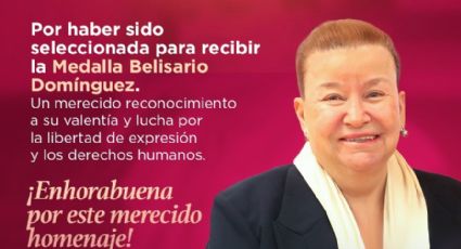 Felicitan por distinción a Ninfa Deándar Martínez