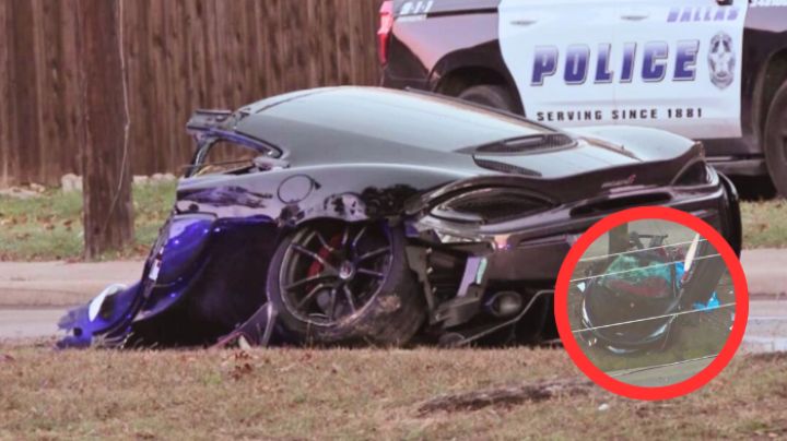 McLaren se parte por la mitad en Dallas; hay dos hombres muertos y una mujer herida