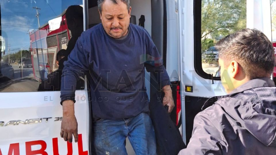 Fernando fue revisado por paramédicos.