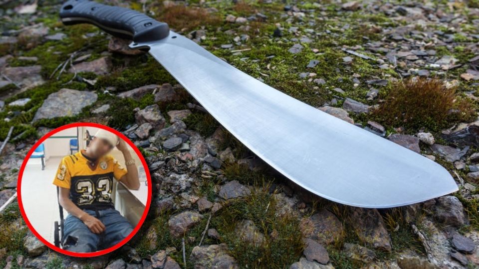 Sin saberse los motivos de la agresión, el joven acudió al hospital para curarse del machetazo sufrido en plena vía pública