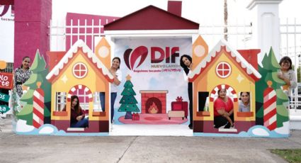 Vive la magia de la Navidad en la cabina fotográfica del DIF Nuevo Laredo