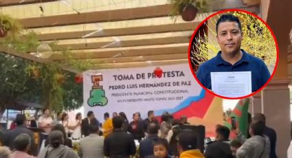 Alcalde huye en plena toma de protesta; iban a arrestarlo | VIDEO