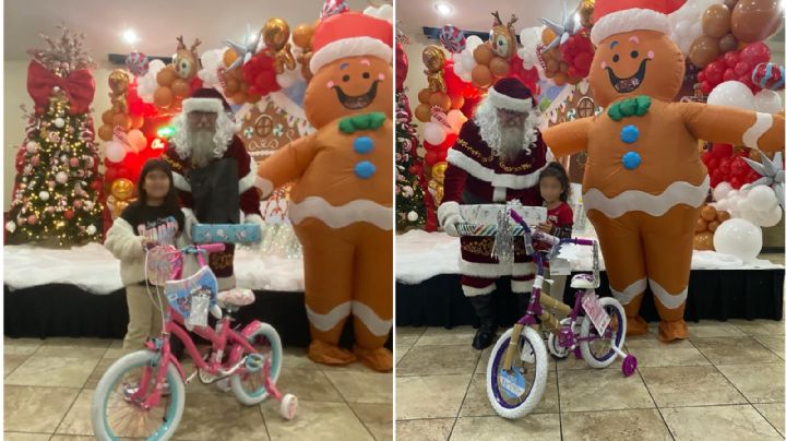 Policía de Laredo reparte obsequios a niños junto a Santa Claus durante el Angel Tree 2024