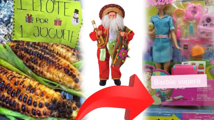 Santa mexicano: Don Dago cambia elotes por juguetes para niños de Reynosa