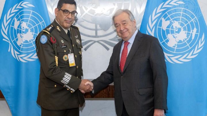 El General Ramón Guardado se reúne con el Secretario General de la ONU; dialogan sobre próximas misiones