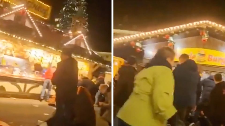 Un hombre embistió a varias personas que se encontraban en un mercado navideño
