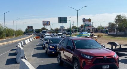 Largas filas en el Puente Internacional II; paisanos regresan a Estados Unidos tras Navidad