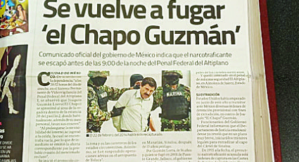 La vez que 'El Chapo' Guzmán paró la prensa con su escape