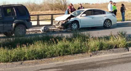 Reporta aparatoso choque en Lago de Chapala; conductor llevaba embarazada a bordo