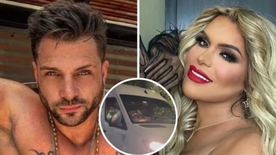 El conductor afectado y otras personas impidieron el paso del vehículo de los famosos, por un supuesto golpe cometido contra su camioneta