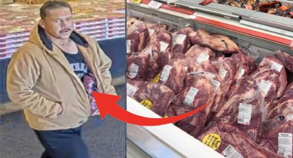 Captan a hombre robando carne en tienda 'de la carpa' en Laredo