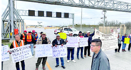 Protesta y bloqueo en el Puente Tres