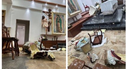 Hombre destruye figuras religiosas en Iglesia de San Judas Tadeo