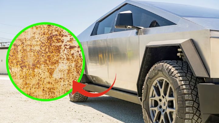 ¡Se oxidan! Reportan problemas con Cybertruck de Tesla que cuesta un millón de pesos