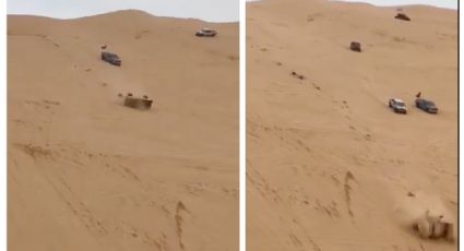 Captan accidente en dunas de San Luis Río Colorado; mueren dos hombres | VIDEO