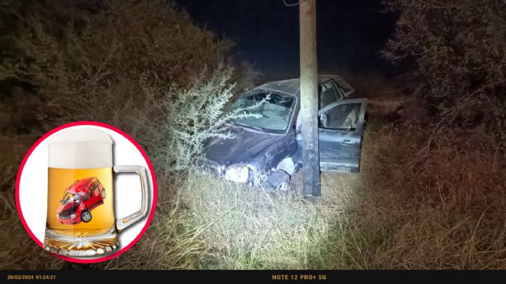 Terrible accidente casi le cuesta la vida a conductor borracho en Carretera Anáhuac