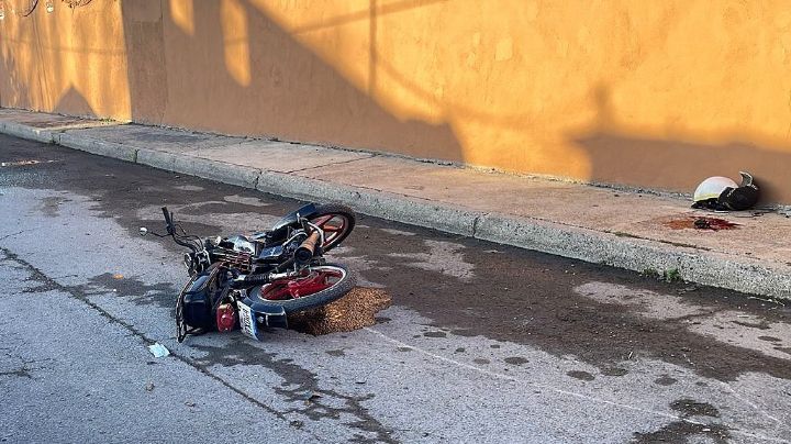 Motociclista al borde de la muerte por accidente en Nuevo Laredo
