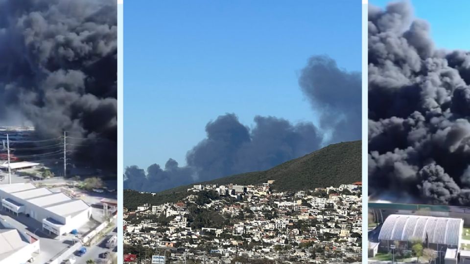 Bomberos lanzaron descargas de agua con producto retardante al fuego