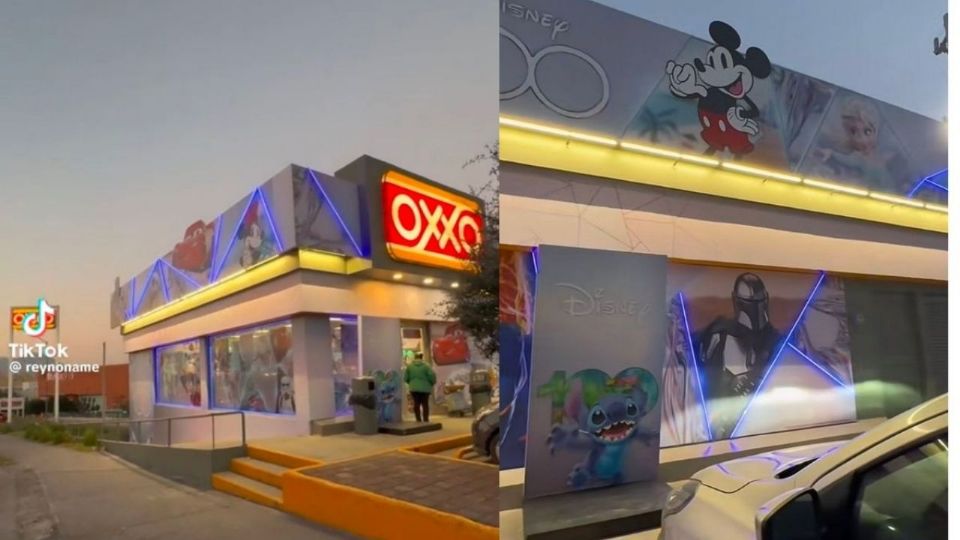 Disney celebra sus 100 años con múltiples eventos, como este peculiar Oxxo con temática de sus franquicias más populares
