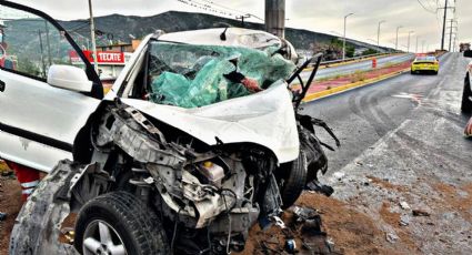 Muere hombre tras chocar su camioneta contra un puente