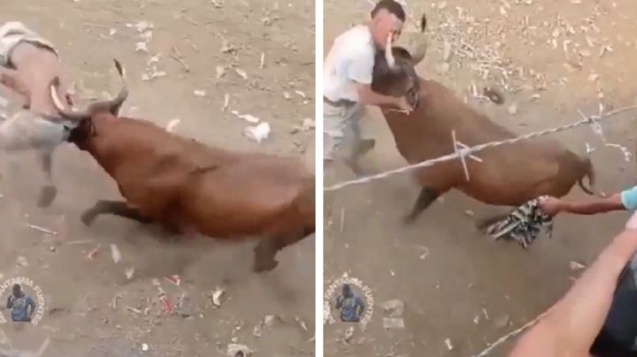 Espontáneo reta a toro y sufre terribles cornadas durante corrida