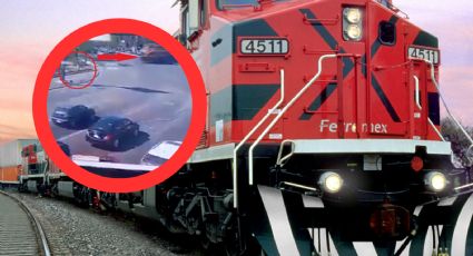 MOMENTO EXACTO en el que tren arrolla a mujer que caminaba por las vías | VIDEO