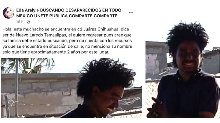 Comparten foto de un joven en situación de calle en Cd. Juárez; asegura que es de Nuevo Laredo