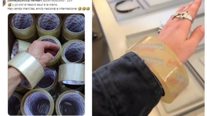 Balenciaga lanza pulsera de cinta adhesiva; este es su costo