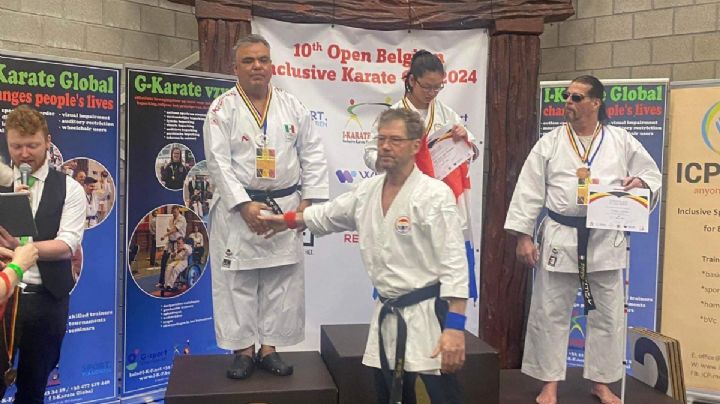 Obtiene neolaredense medalla histórica en Bélgica