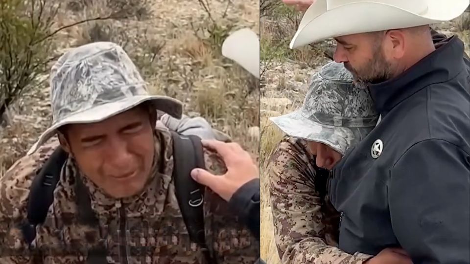 El migrante fue rescatado por un Sheriff de Texas