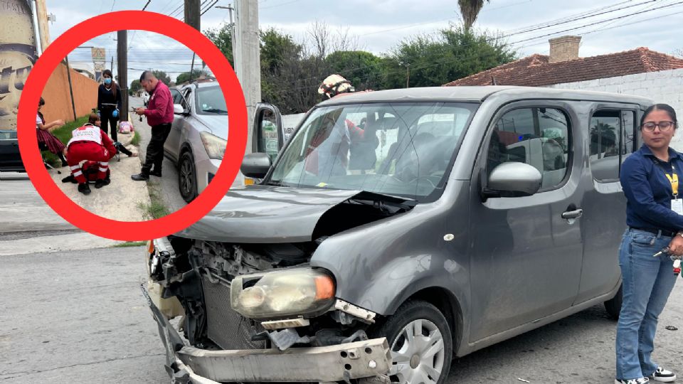 Este aparatoso accidente se registró en la colonia Campestre