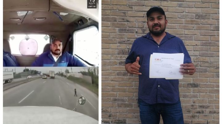 Premian a trailero de Nuevo Laredo que salvó a niño; le dan viaje y muchos regalos