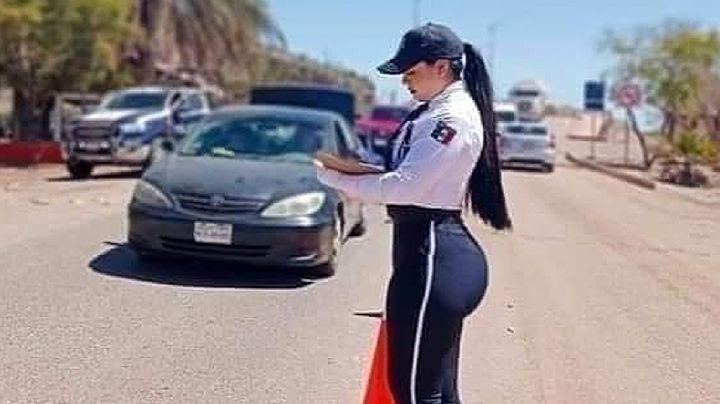 ¡Multa por exceso de belleza! Agente vial se roba las miradas, dicen que es la más bonita de México
