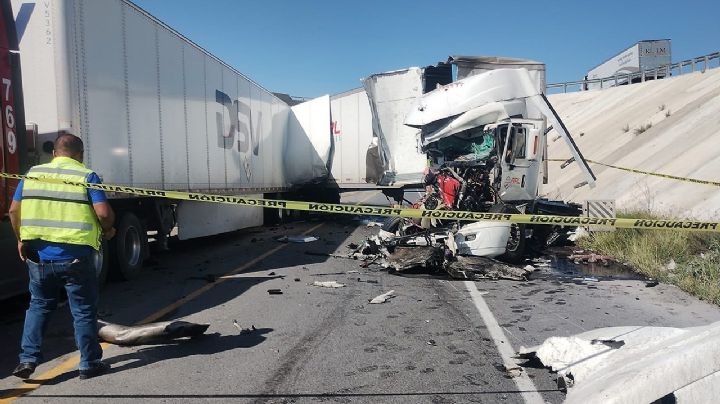 Así fue la tragedia en la carretera libre Monterrey-Nuevo Laredo; murió un chofer
