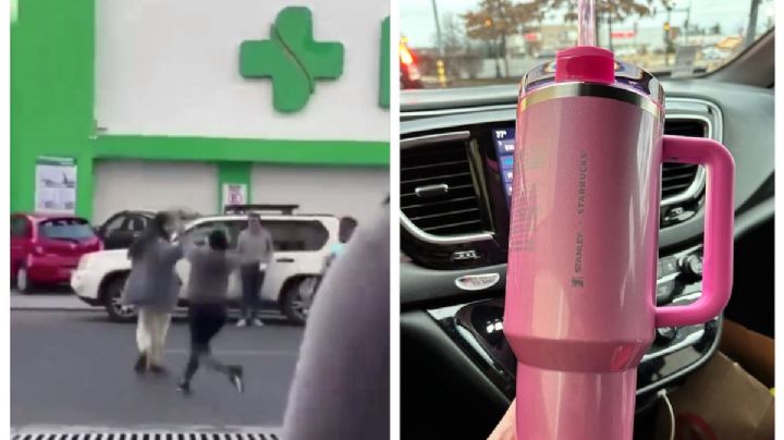 Pelean mujeres por termo Stanley de Starbucks | VIDEO