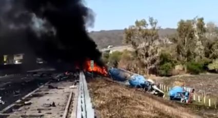 Terrible accidente vial en la México-Querétaro deja una persona sin vida en el lugar