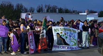 Mujeres de Nuevo Laredo se unen a la marcha conmemorativa del 8M