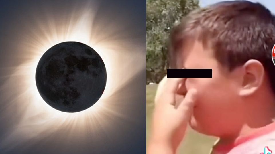 Esto pasó cuando un niño vió el eclipse sin protección