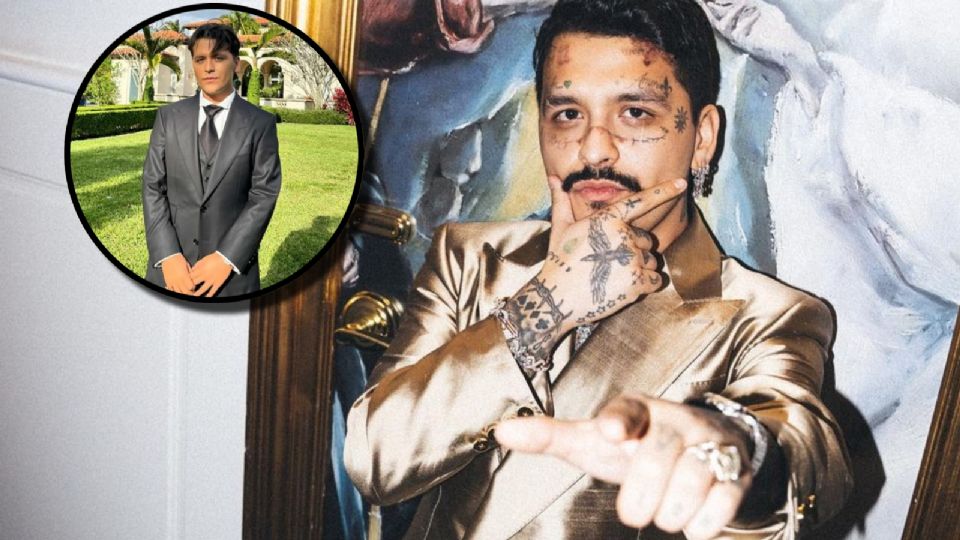 Christian Nodal no se borró los tatuajes en su rostro | FOTO