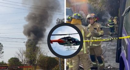 Se desploma helicóptero en la Ciudad de México; iban cuatro tripulantes