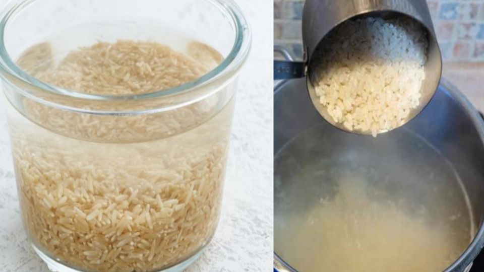 El arroz debe reposar en agua para quitarle el arsénico