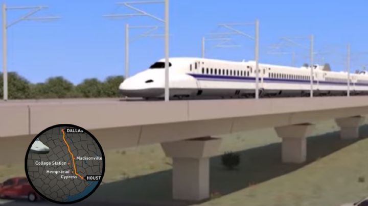 Tren de alta velocidad reduciría a 90 minutos el traslado entre Dallas y Houston