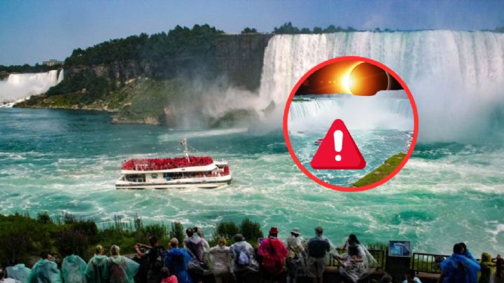 Cataratas de Niágara, en declaratoria de emergencia; de los mejores sitios para ver el eclipse solar