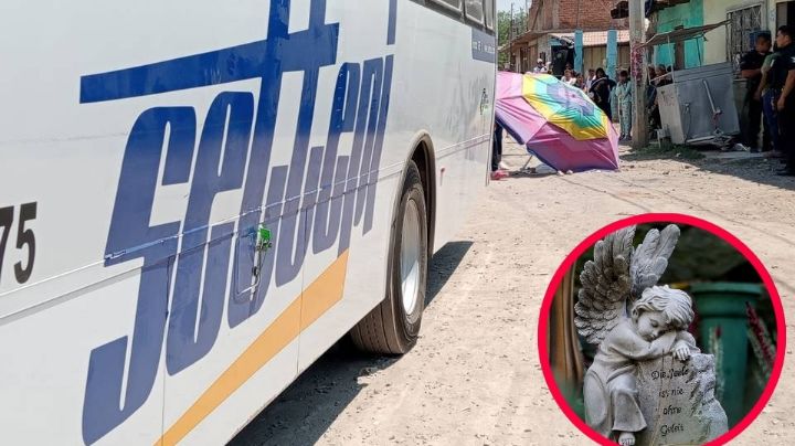 Menor de 3 años muere atropellada por autobús; se echó a correr y no la alcanzó su abuelita