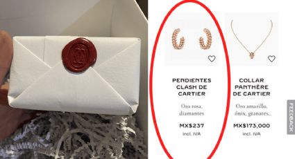 Cartier envía paquete a joven que compró aretes en 237 pesos y esto recibió | FOTOS