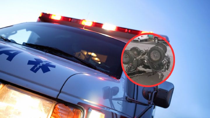 Laredo, Texas: tres jovencitas vuelcan en cuatrimoto; presentaron fracturas y convulsiones