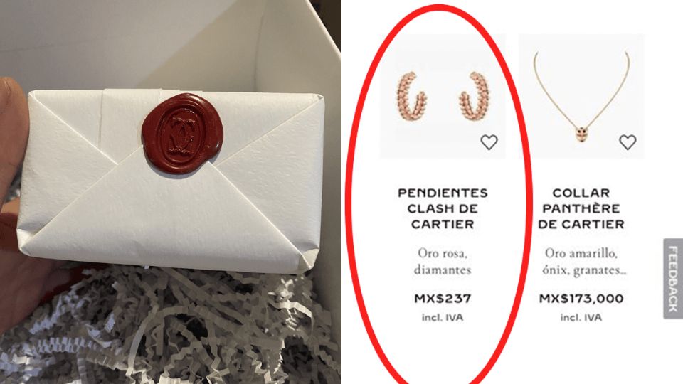 Cartier envió compra de 237 pesos a joven